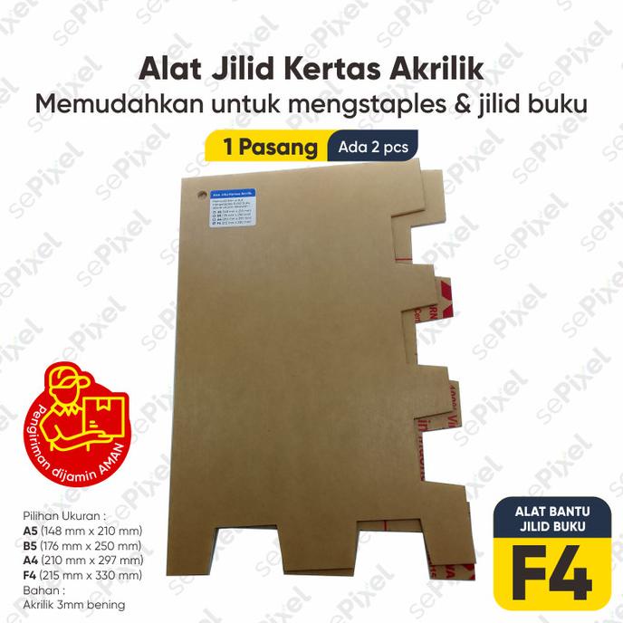 

Alat Jilid Kertas Akrilik memudahkan jilid buku F4 A4 B5 A4