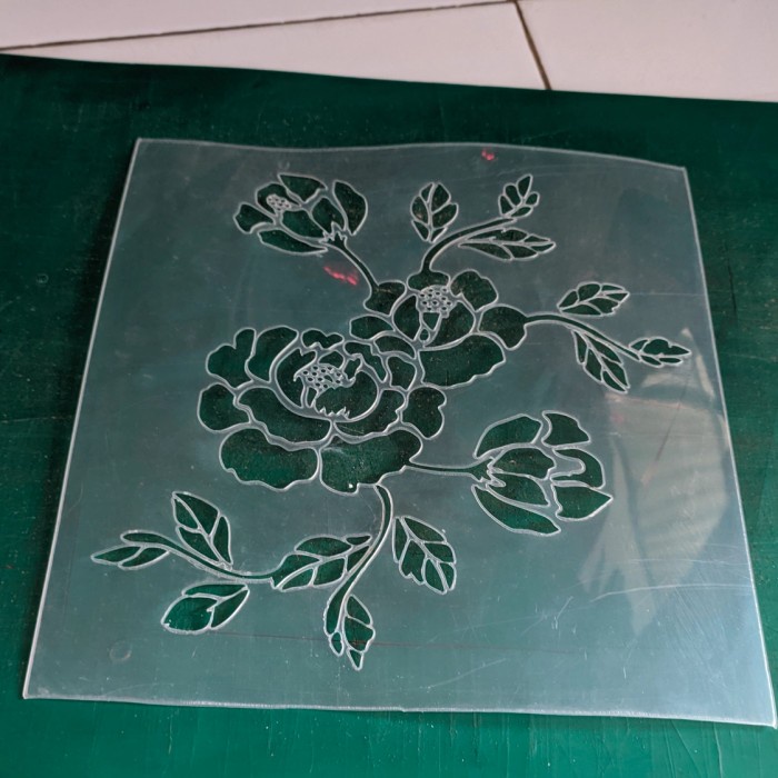 

Best Seller Stencil Dinding Motif Bunga3 Ukuran 23*23Cm Bahan Tebal
