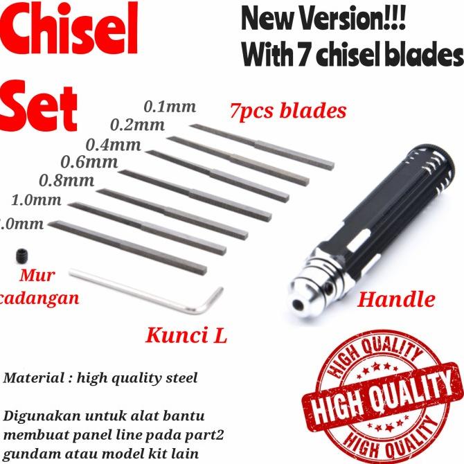 Chisel Set With 5 Chisel Blades Scriber Panel Line Tool High Quality