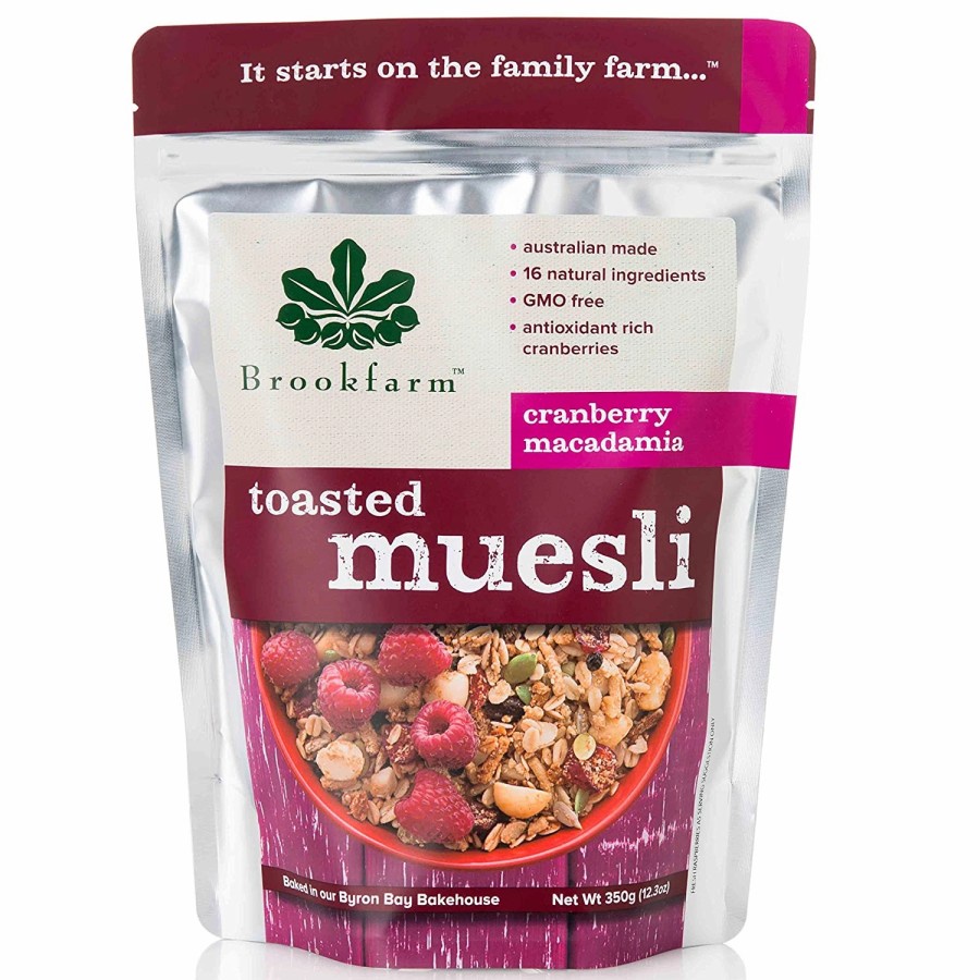 

Brookfarm Toasted Muesli Cranberry Macadamia 350gr