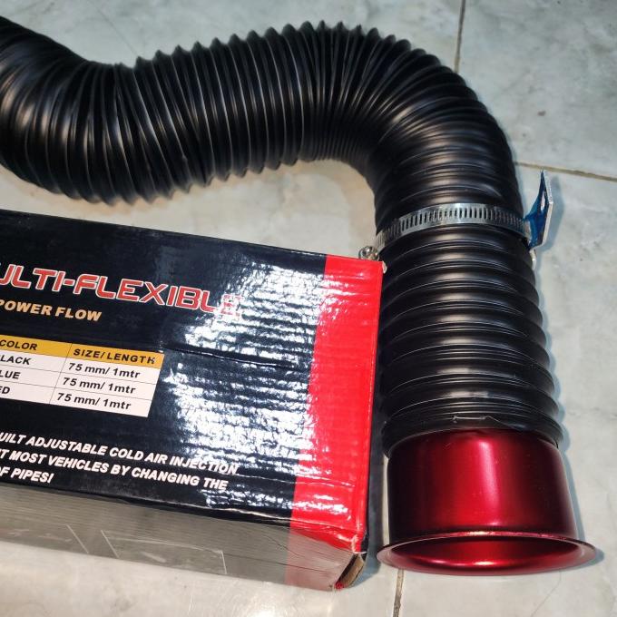 Flexible air intake hose funnel