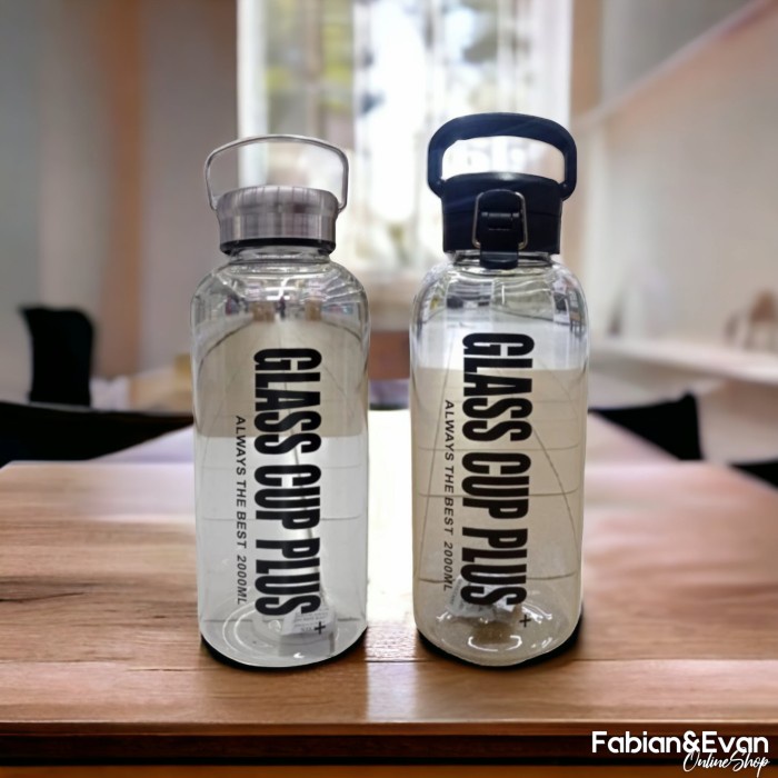 Terlaris Botol Minum Kaca 2 Liter 2000Ml Besar