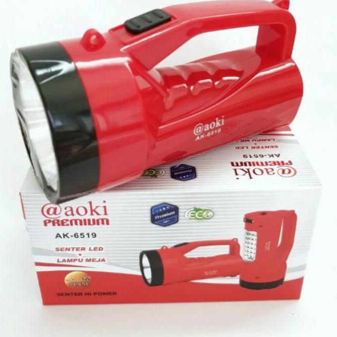 Senter tangan Led AOKI Premium AK-6519 / Senter Led AOKI