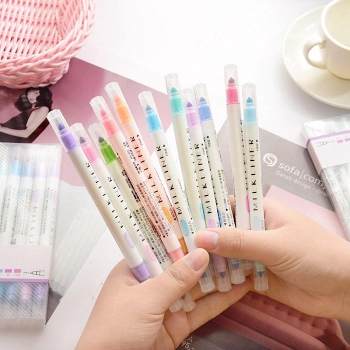 

ZEBRA MILDLINER TWIN TIP PEN HIGHLIGHTER KEPALA GANDA 12 WAR UNTUK PEL