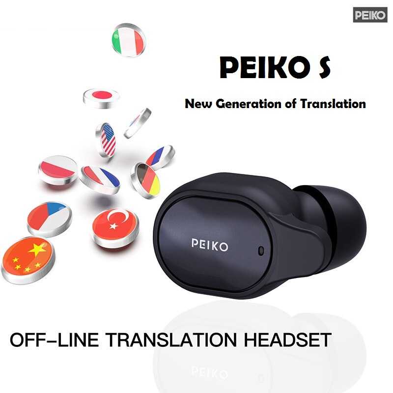 PEIKO S - Smart Intelligence Mini Earbud Bluetooth Instant Translator - SMSYT