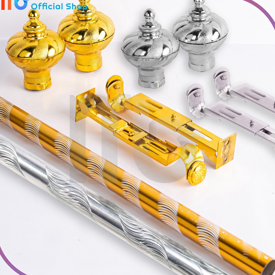 Ready Besi Gorden Full Set/Tiang Gorden/Rel Gorden/Batang Hordeng l Terlaris Terkini.