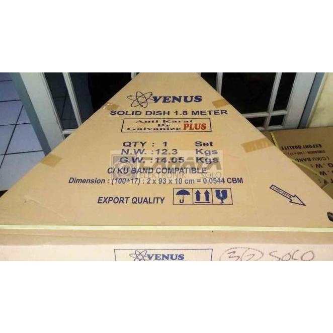 Venus Solid 6 Feet GALVANIS Parabola Dish C Ku Band Lengkap Antena