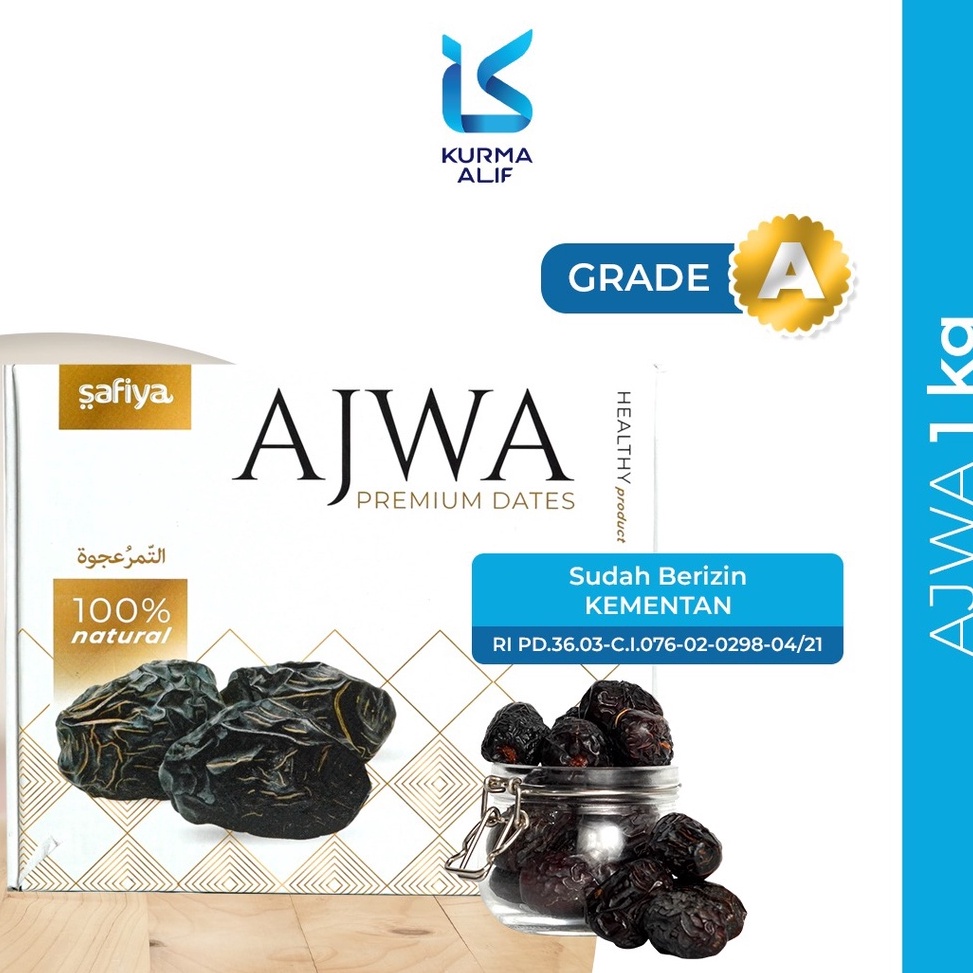 

Best.. Kurma Ajwa 1 Kg Asli / Kurma Nabi Super Asli Madinah 52