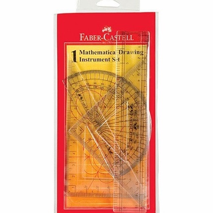 

✫Ready PENGGARIS MATEMATIKA FABER CASTELL / Mathematical Drawing Instrument Faber Castell (SET) F61 ✻