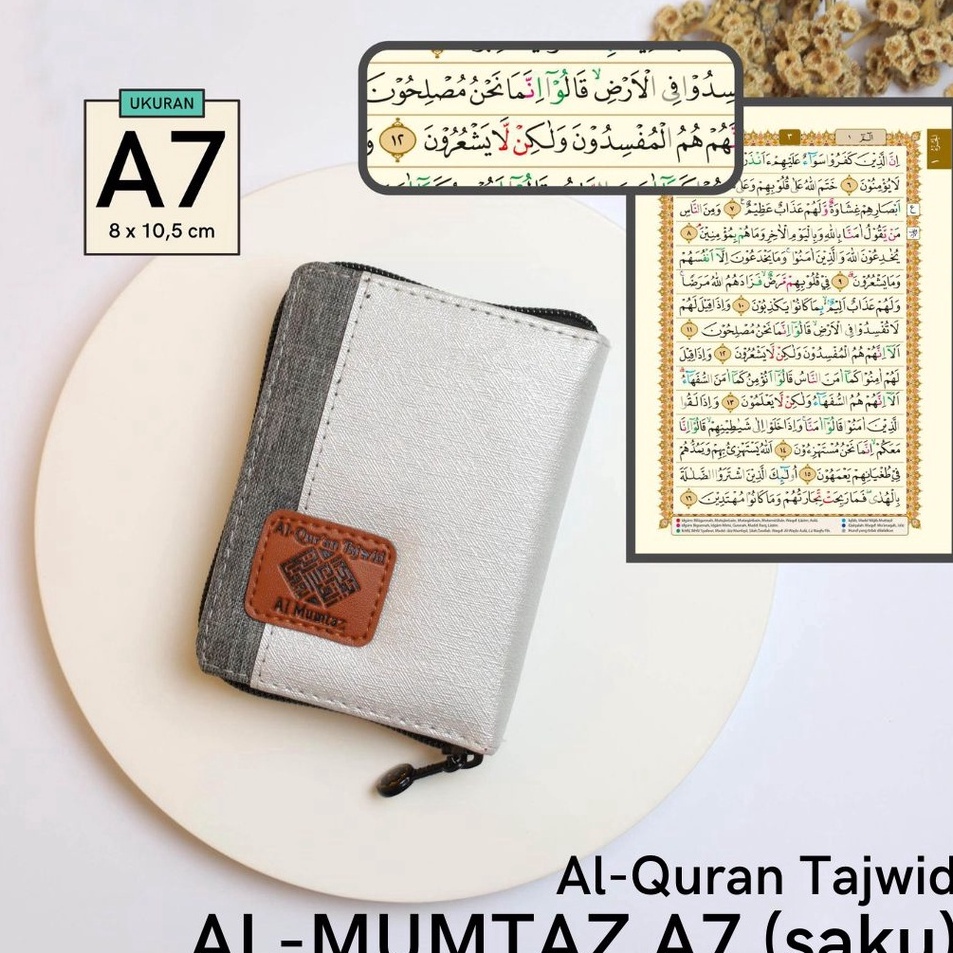 Recomend Alquran Kecil Tilawah Al-Mumtaz A7 Resleting Saku Non Terjemah Tajwid Warna Al Quran Tanpa 