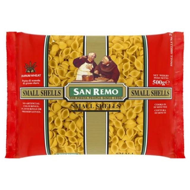 

Sanremo Pasta Small Shell 500gr
