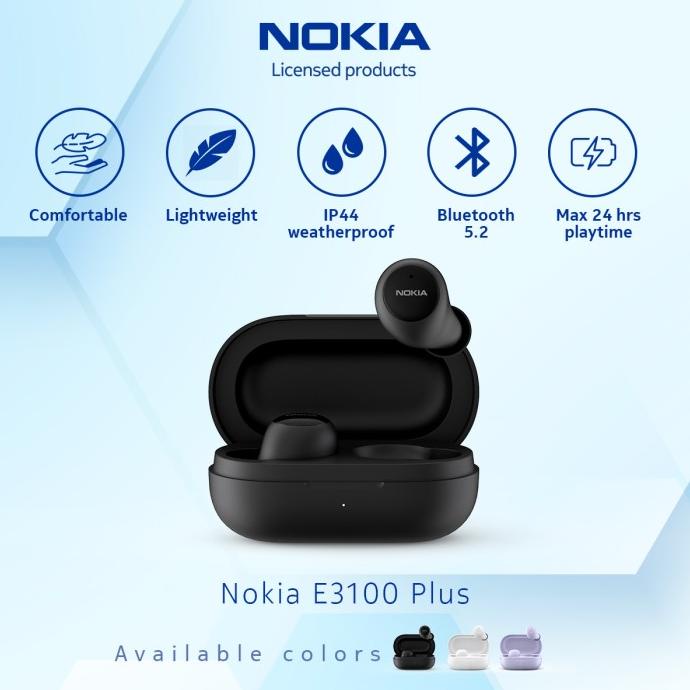 Nokia E3100 Plus True Wireless Earbuds Bluetooth Earphone TWS Black