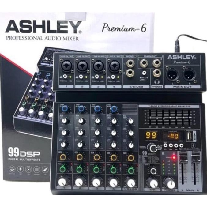 &<&<&<&] MIXER ASHLEY PREMIUM 6 , ASHLEY 6 CHANNEL ORIGINAL