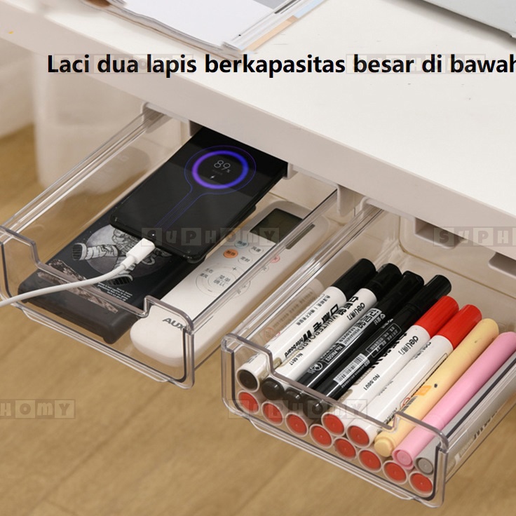➚Terlaris✧ tempat pensil aesthetic/kotak pensil aesthetic/ranjang laci/Meja laci/meja belajar lipat 
