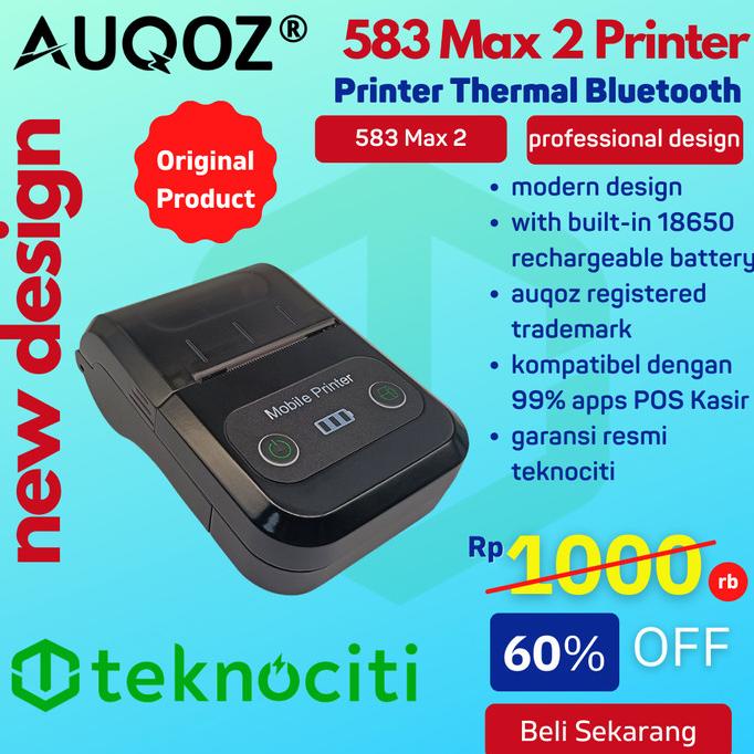 AUQOZ 583 Neo Bluetooth Thermal Printer Termal POS PPOB