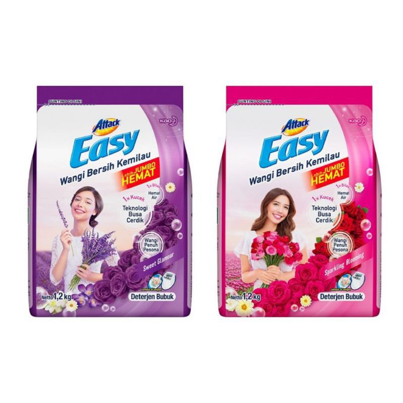 ATTACK EASY Deterjen Bubuk 1.2 kg