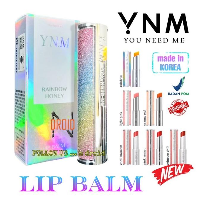 YNM LIP BALM KOREA ORIGINAL - BPOM - YNM RAINBOW CANDY HONEY LIP BALM