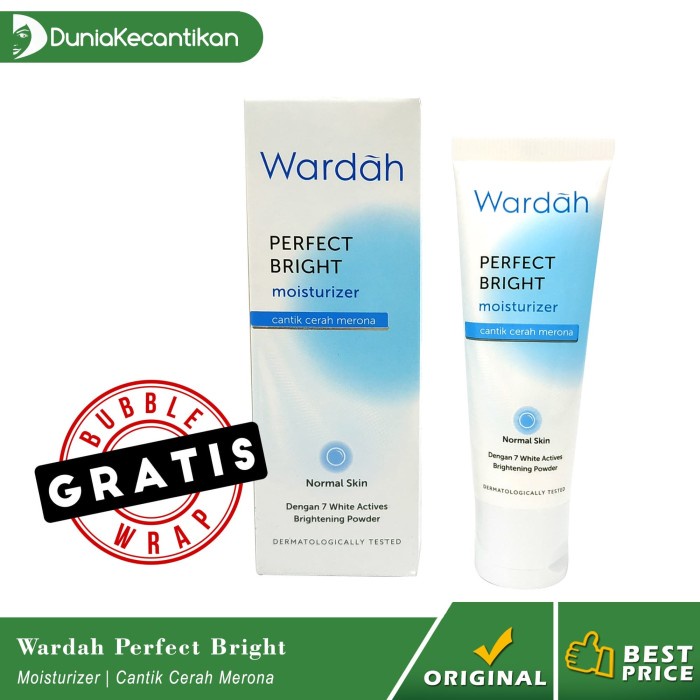 wardah perfect bright moisturizer / wardah moisturizer / pelembab