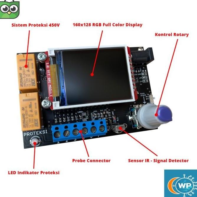 terbaru ESR Meter Digital GM328A / Smart LCR Tester GM328 VERSI