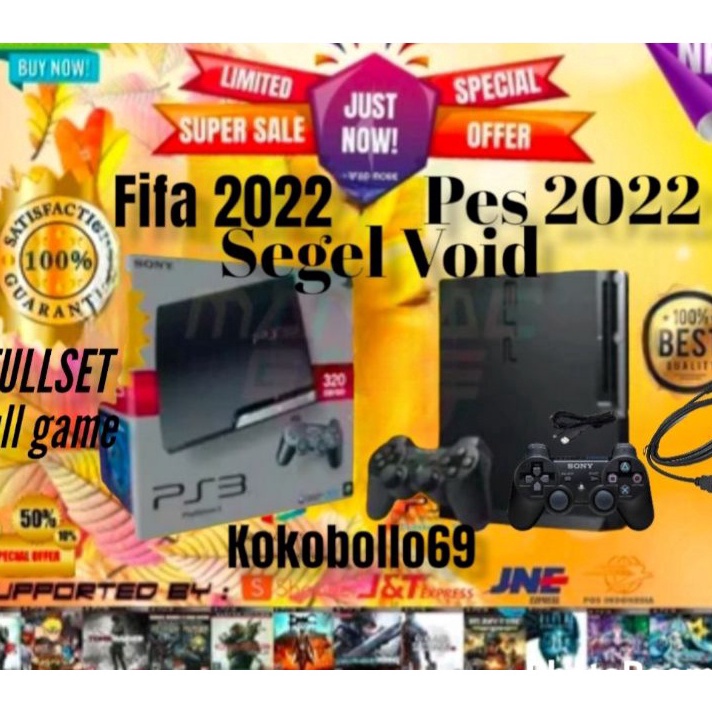 Big Sale PS3 SLIM CFW 62 Games pes2023 HDD 120+500GB FULL GAME+ HARGA PROMO BOS