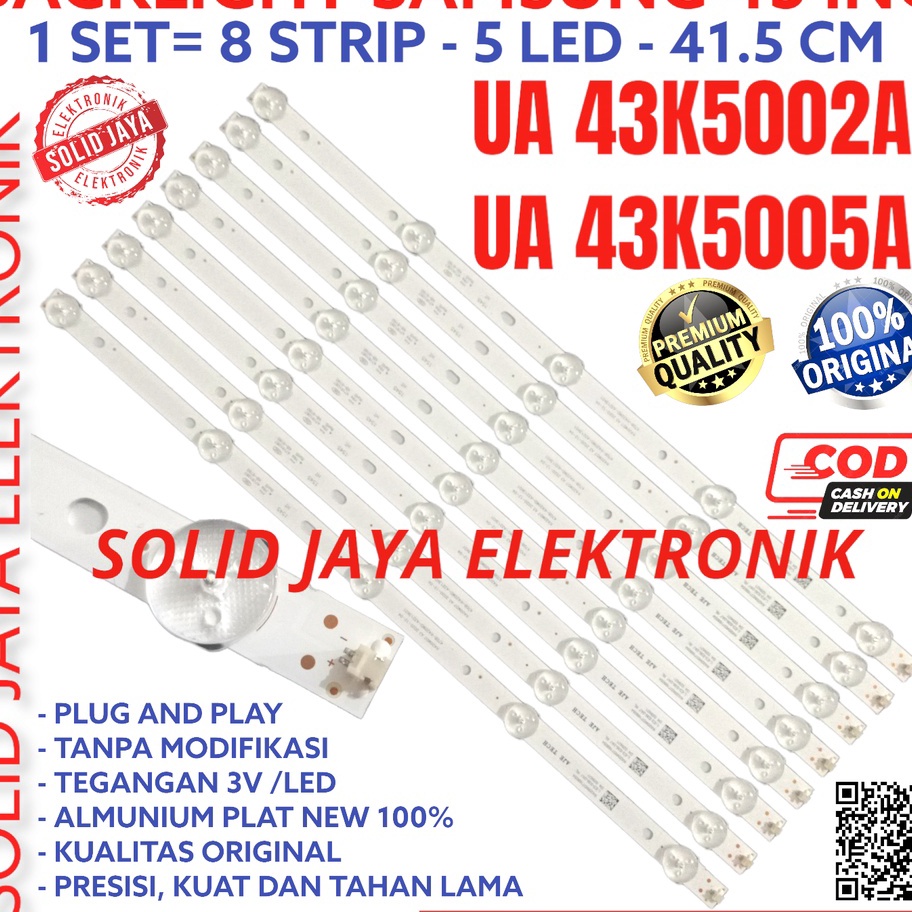 Laris BACKLIGHT TV LED SAMSUNG 43 INC UA 43K5002 43K5005 UA43K5002 UA43K5005 UA-43K5002 UA-43K5005 A