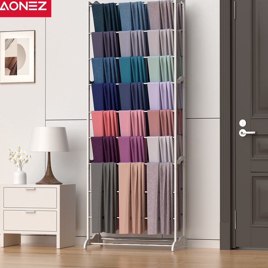 ☌➜✥ AONEZ Mulifungsi Rak Jilbab Rak Hijab Rak Sepatu Lemari Sepatu Tautan Mode Multi-layer Sederhana