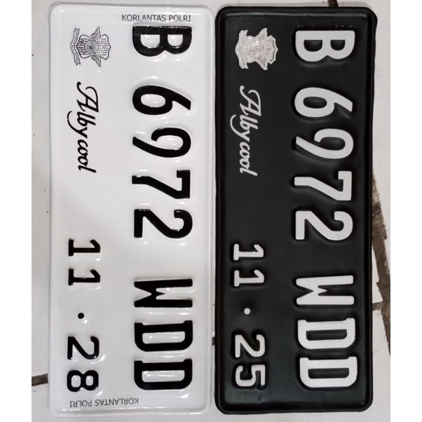FT PLAT NOMOR  MOTOR FONT TERBARU asli SAMSAT PAKE logo korlantas PUTIH & HITAM ✵ ✾ ・