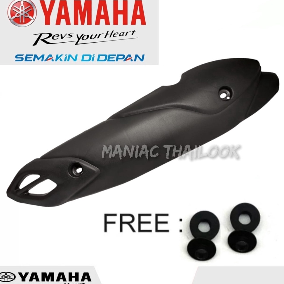 ➤Ctf cover tameng knalpot yamaha nmax 155 new/ aerox 155 new tahun 2020-2022 original standar ☆ ✵