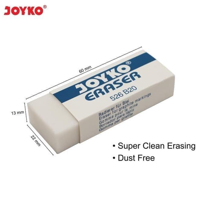 

:::::::] Penghapus Eraser Joyko Putih Besar 526-B20 Dust Free