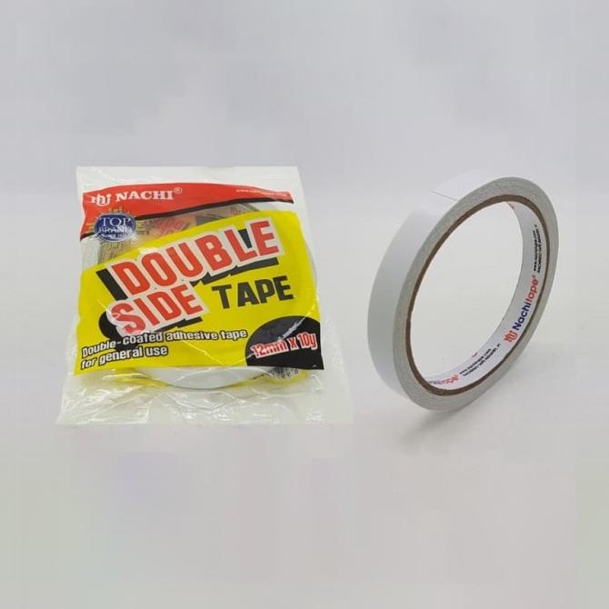 

#@#@#@#@] Double Side Tape Nachi 12 mm 1/2 inch x 10 yard Selotip Isolasi Solasi