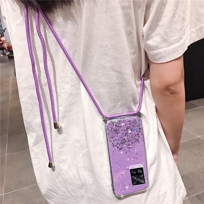 CASE TALI NAGITA SAMSUNG S10 LITE S10 S10 PLUS LANYARD GLITTER GANTUNG