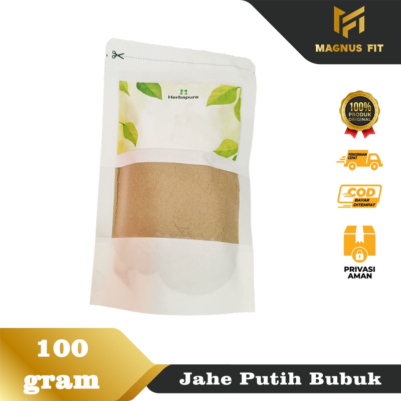 

☘️Magnus Fit☘️ Jahe Putih Bubuk 100% Asli Murni Tanpa Campuran Menurunkan kadar kolesterol