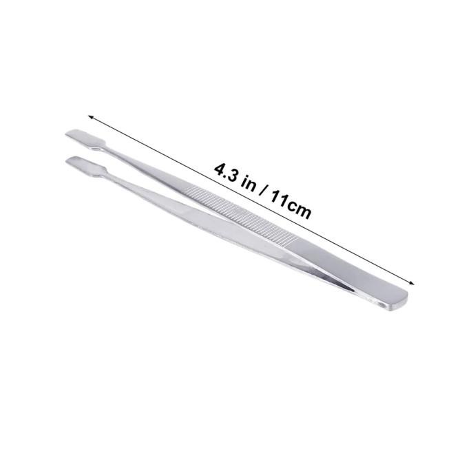 

~~~~~] Pinset Kertas Perangko Kotak Pipih Stamp Tweezer Filateli Bulu Mata