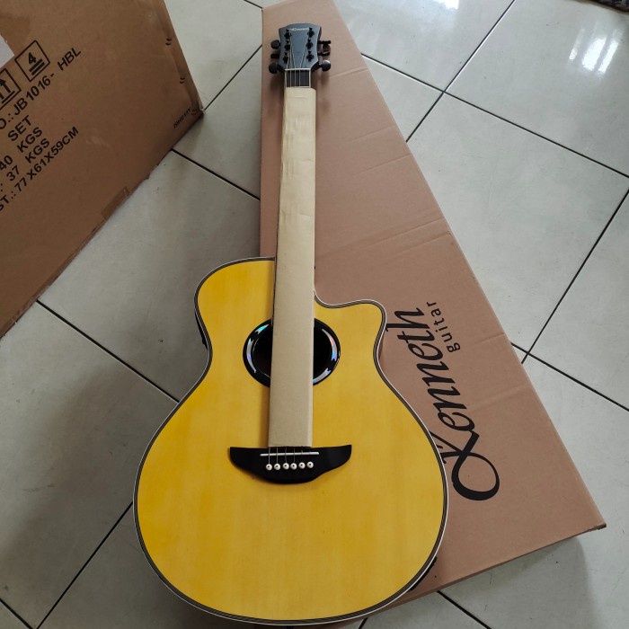 Gitar Akustik Elektrik Merek Kenneth Original Tuner Layar Lc5/Akustik