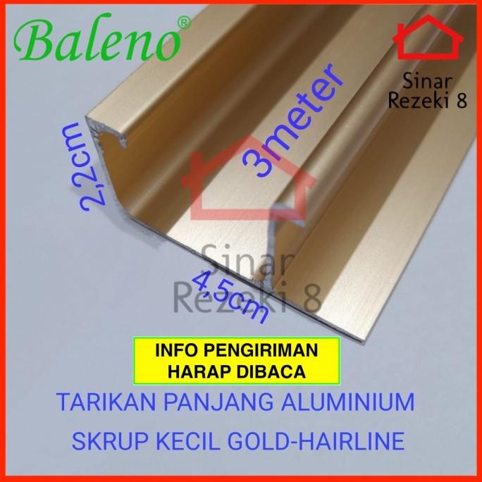 %%%%] Profil Tarikan Aluminium GOLD Handle Frame Kitchen Lis Edging GP 30