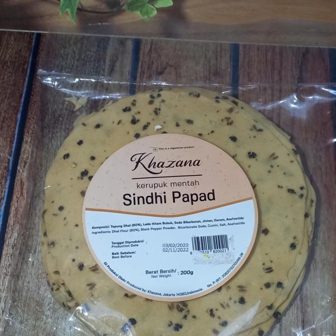 

Produk Unggulan] KHAZANA KERUPUK MENTAH / SINDHI PAPAD / 200 GRAM