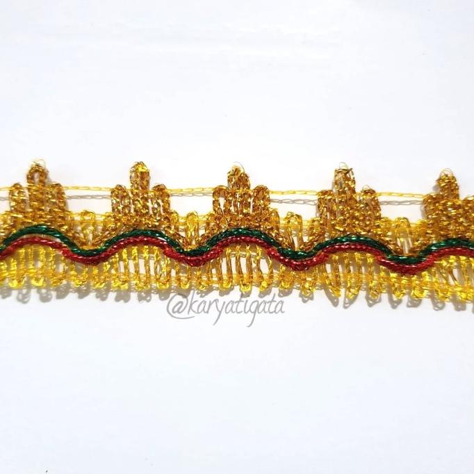 ```````] Renda Emas Mahkota 1765 (17 yards)