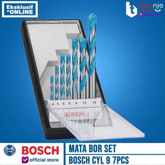 Bosch Bor Tembok Baterai Cordless GSB 185 LI 18V + Mata Bor Cyl-9 7Pcs keren