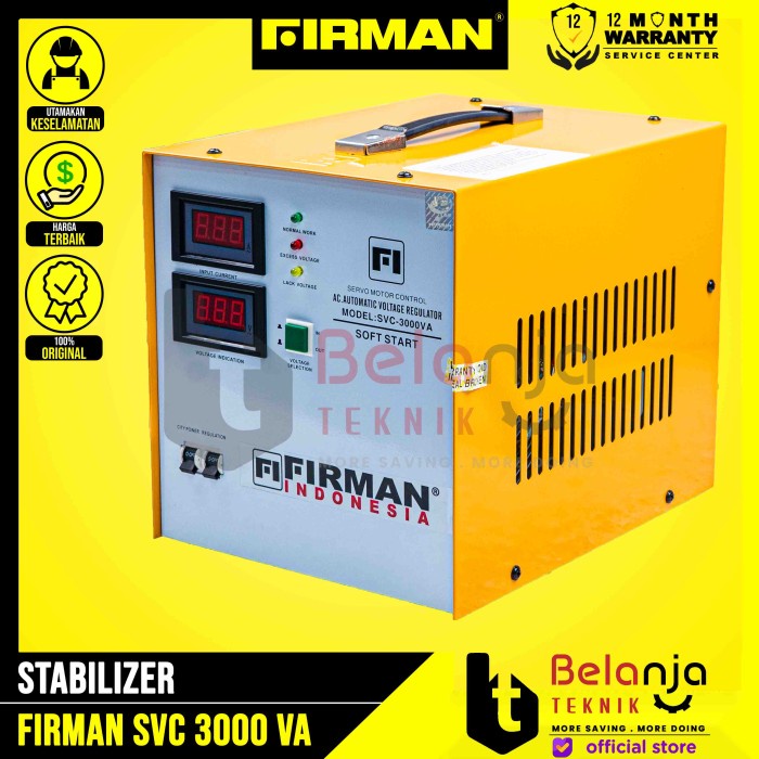 Firman Stabilizer SVC 3000 Watt Voltage Stabilizer SVC3000 Watt keren