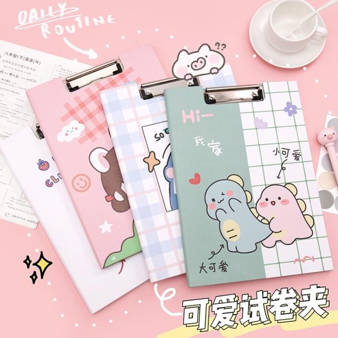 PAPAN UJIAN KARAKTER DENGAN COVER / PAPAN JALAN / CLIPBOARD /