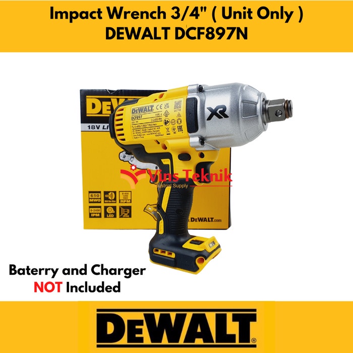 Brushless Impact Wrench Dewalt DCF897N 3/4" 20V XR DCF897