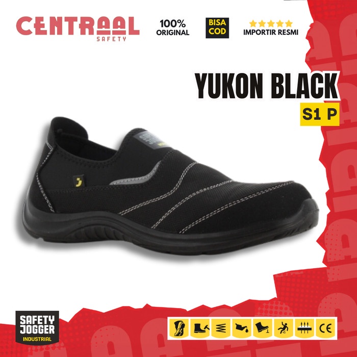 Ready  Safety Jogger YUKON BLACK / Sepatu Safety Jogger