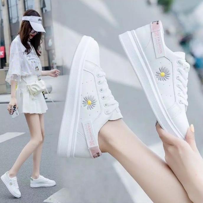 SEPATU SEKOLAH ADDS NEO HITAM SOL PUTIH WANITA CEWE PEREMPUAN