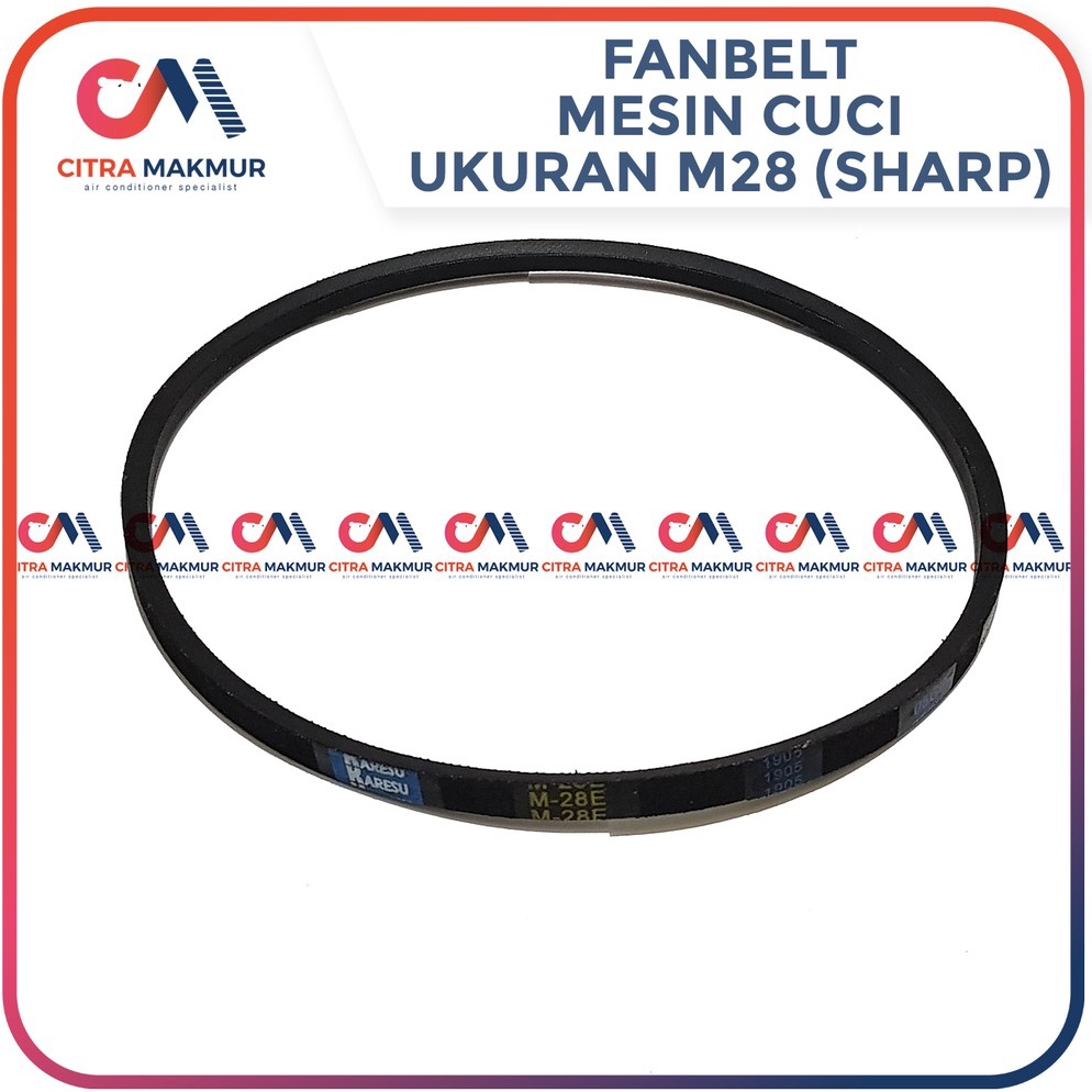 NEW STOCK Vanbelt M28 Mesin Cuci Sharp Aqua matic magic Fan Belt Fanbelt M 28