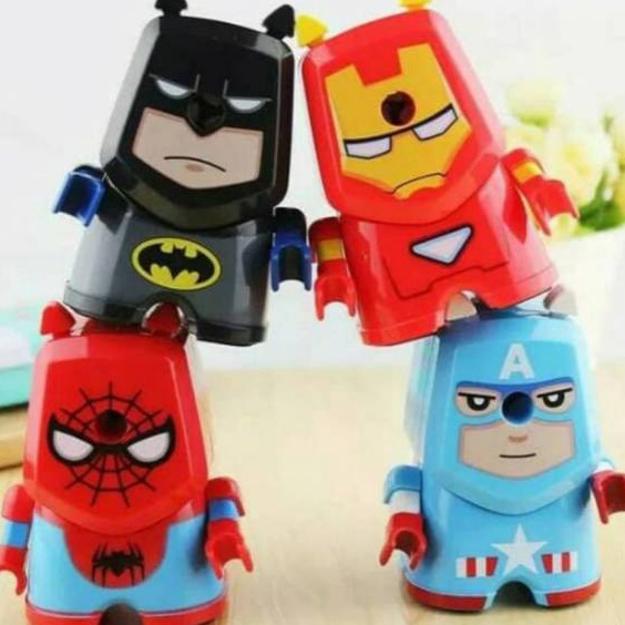 

[L5✉/Lご] Serutan meja putar SUPERHERO/rautan putar CARS/serutan meja JET PESAWAT/ trendiing.