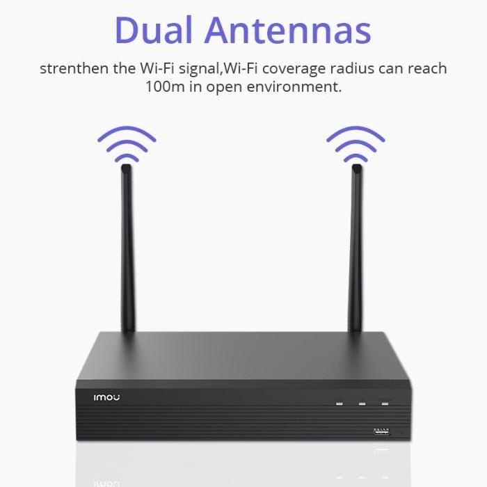 TERLARIS IMOU NVR WIRELESS RECORDER 8 CHANNEL ONVIF GARANSI RESMI