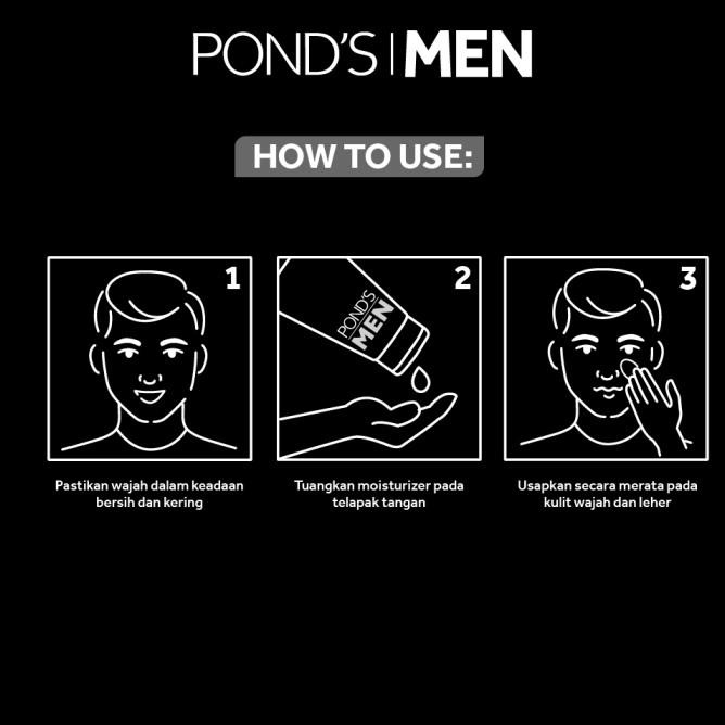 Promo Ponds Men Bright Boost Moisturizer Krim Wajah Pria 20Ml Perawatan Pria Bisa Cod