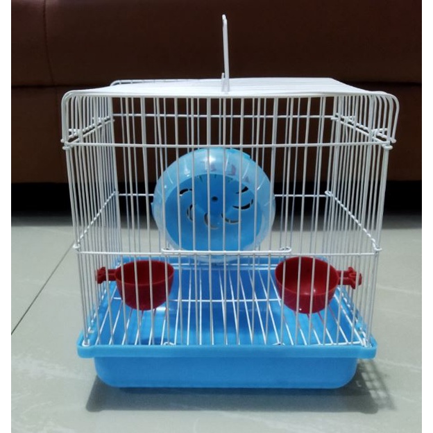 Kandang Hamster HM 13 Tempat Makan Main Kincir Hewan Petak Lucu Rumah