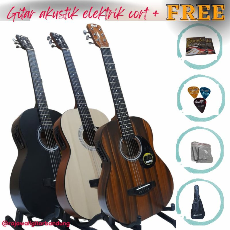 Gitar akustik elektrik,akustik listrik,gitar cort,gitar elektrik