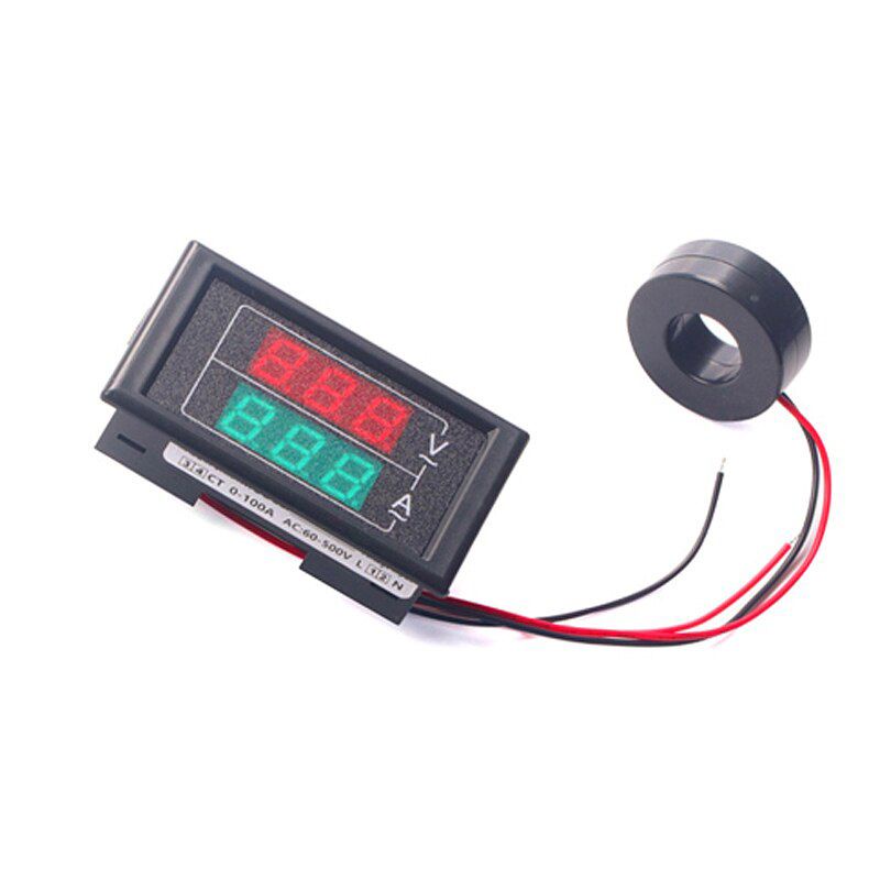 D85-5035VA Voltmeter Ammeter Digital AC60-500V 0-100A Current Meter LED Pengukur Ampere Tegangan